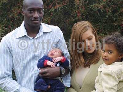 Abdoulai Demba pictured with his family