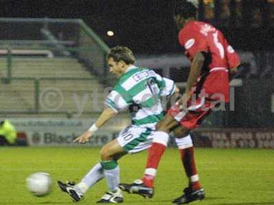 Nick Crittenden in action against Wrexham in the F.A. Cup