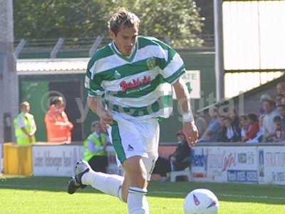 Nick Crittenden in action at Huish Park against York City