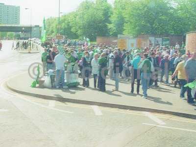 Fans at Villa Park outside1