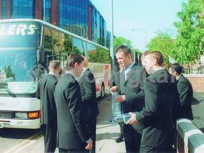 Getting on bus for final