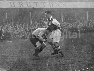 Action from the old Huish ground. Bruttons beers were brewed in Yeovil.