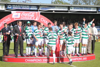 Coca Cola League Two Champions - Yeovil Town v Lincoln City
